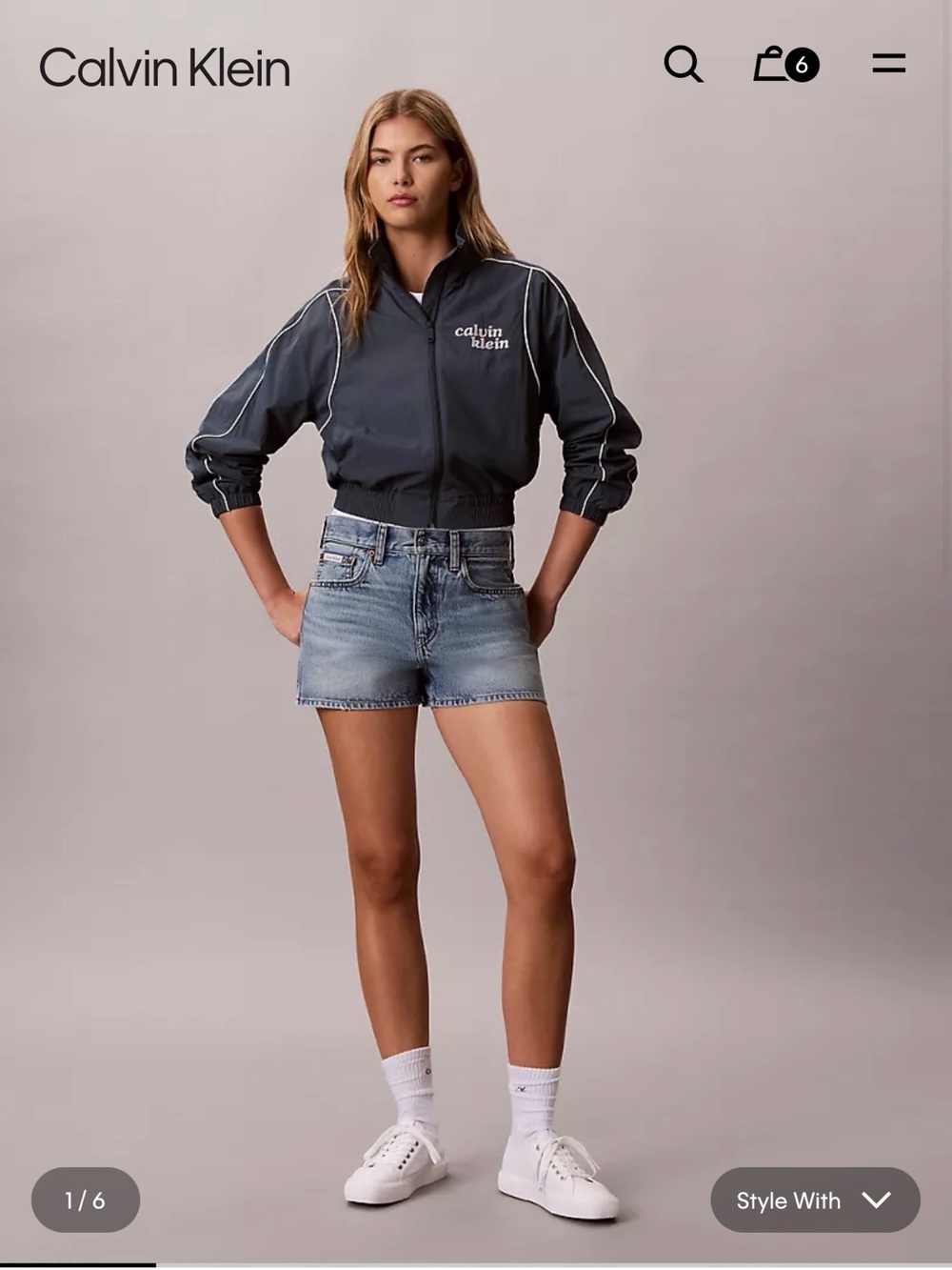 Calvin Klein Jeans Light Blue Denim Jean Shorts